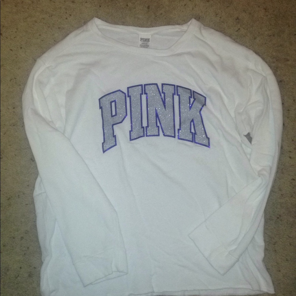 PINK long sleeve/crew neck